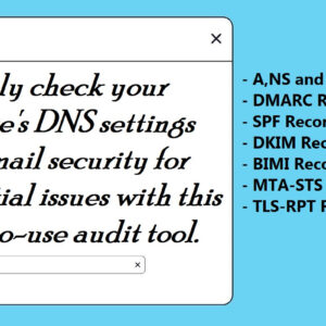 Website DNS and Mail Security Audit Tool