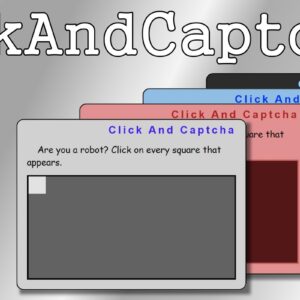 clickAndCaptcha Script