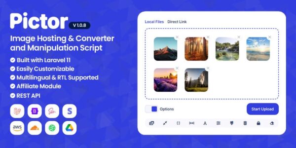 Pictor - Image Hosting And Converter Script