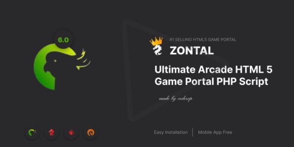 Zontal Arcade HTML 5 Game Portal PHP Script Zontal Arcade HTML 5 Game Portal PHP Script
